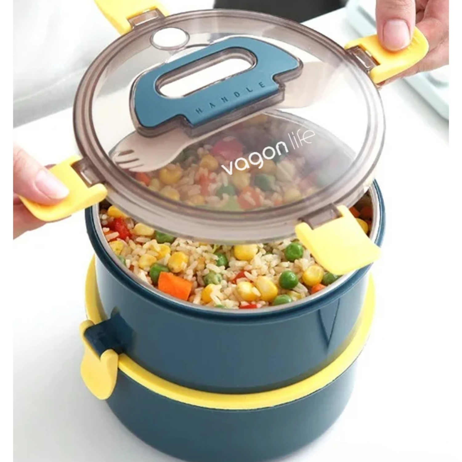 Vagonlife 1600 ml Iki Kat Yuvarlak Paslanmaz Çelik Bento Lunch Box Yeni Nesil Sefer TASI-ÇATALLIKAŞIK-397Vagonlife 1600 ml Iki Kat Yuvarlak Paslanmaz Çelik Bento Lunch Box Yeni Nesil Sefer TASI-ÇATALLIKAŞIK-397