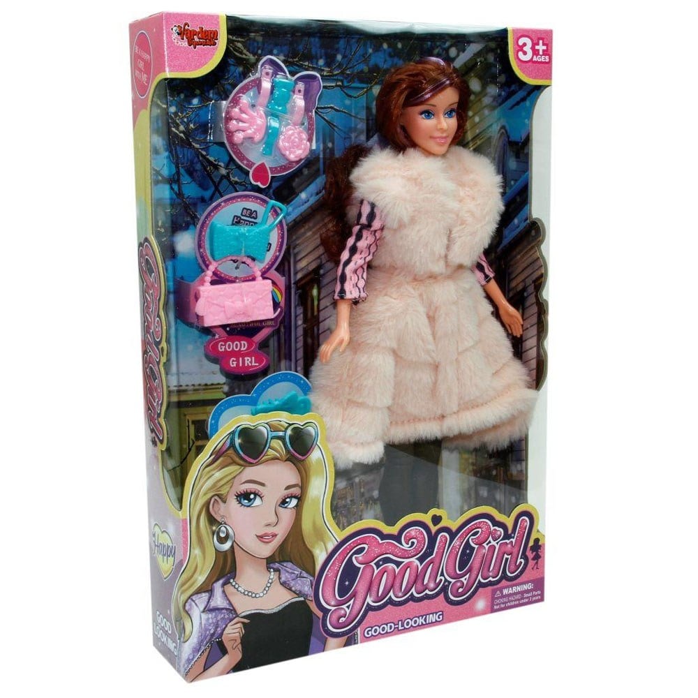 Vardem Kutulu 29 Cm Aksesuarlı Kürklü Moda Bebek Vrd-wg-66768
