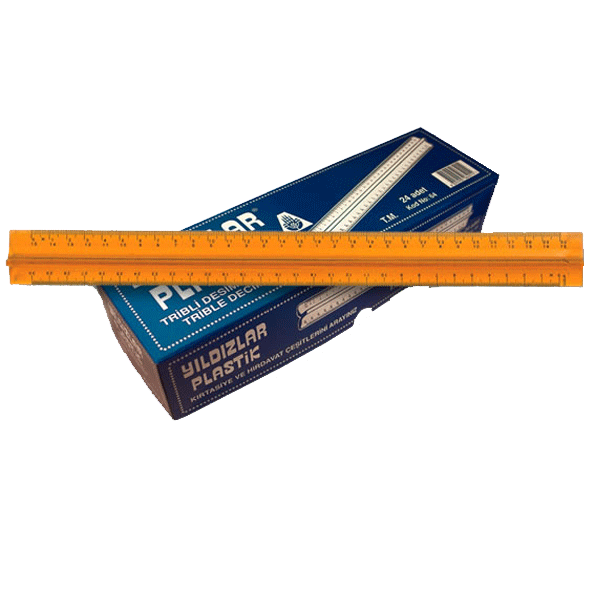Yıldızlar Standart Cetvel Plastik Tribli Desimetre 30 CM 64