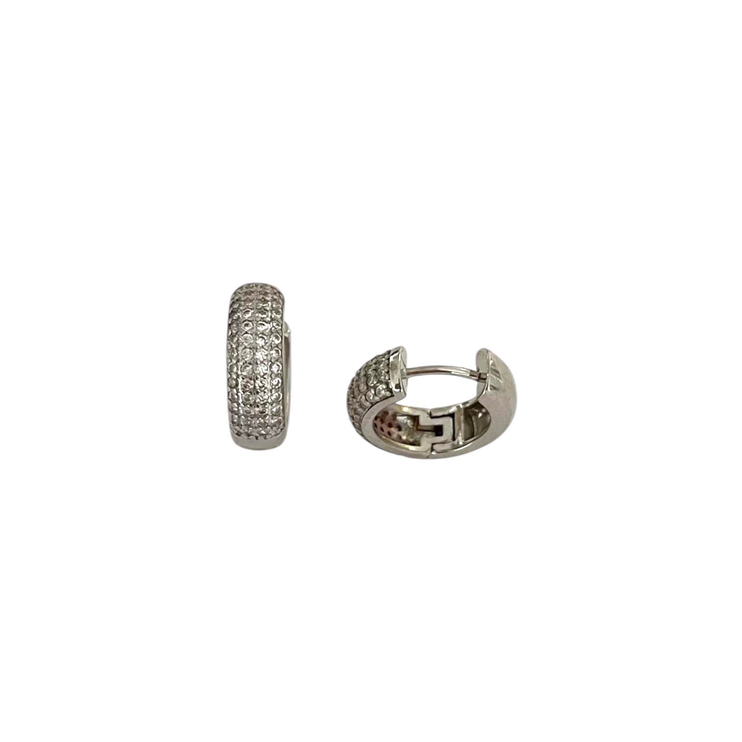 14mm Huggie Hoops Küpe   I   Silver