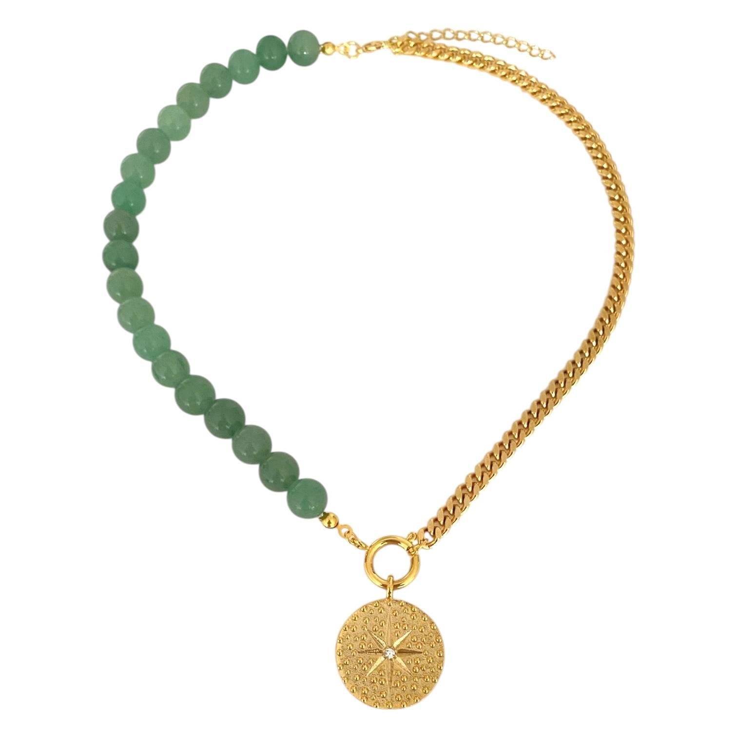 Aventurine North Star Kolye