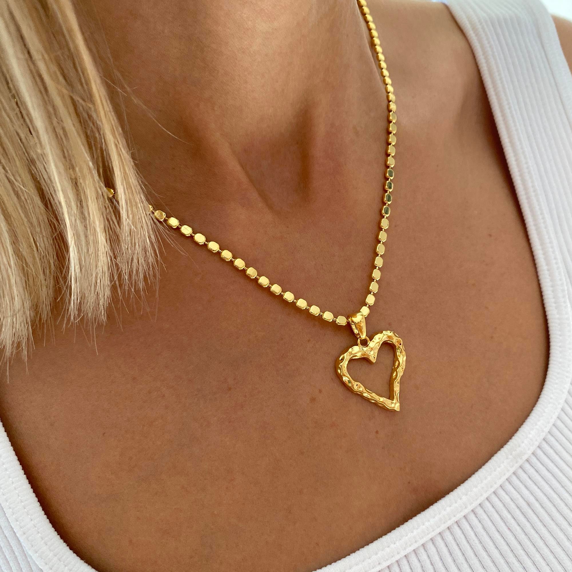 Barley Chain Heart Kolye