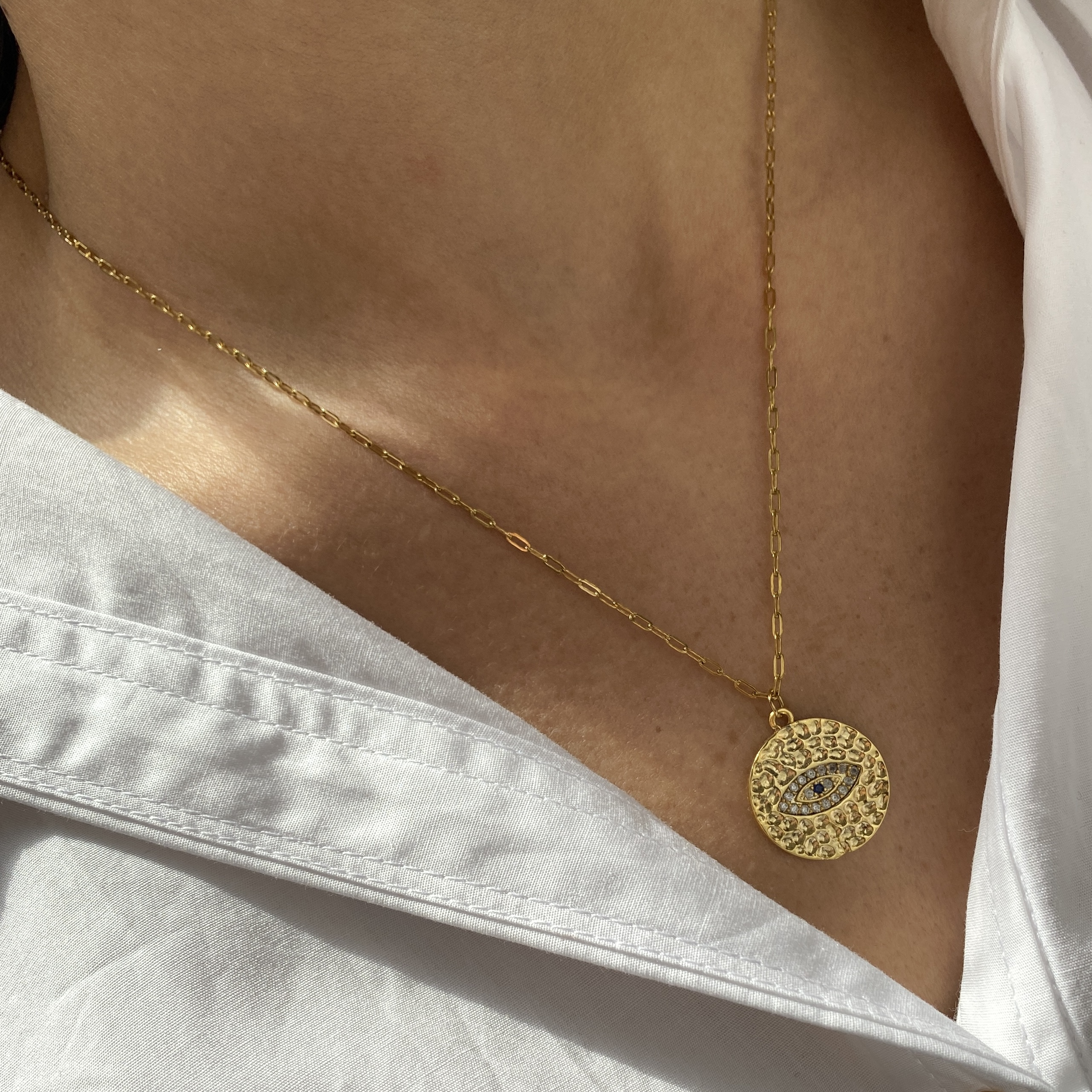 Çelik Basic Zincir Nazar Kolye