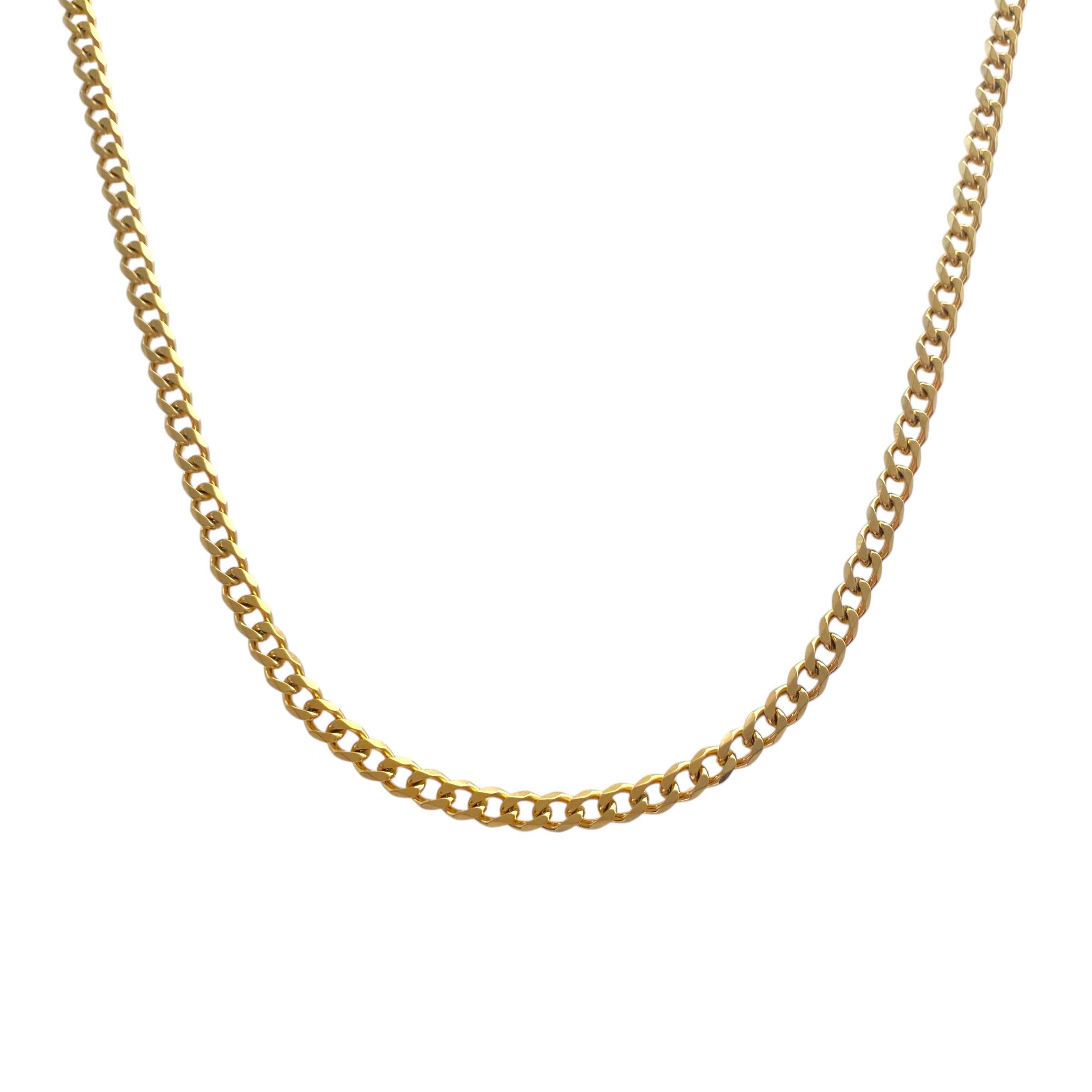 Çelik Curb Chain Kolye