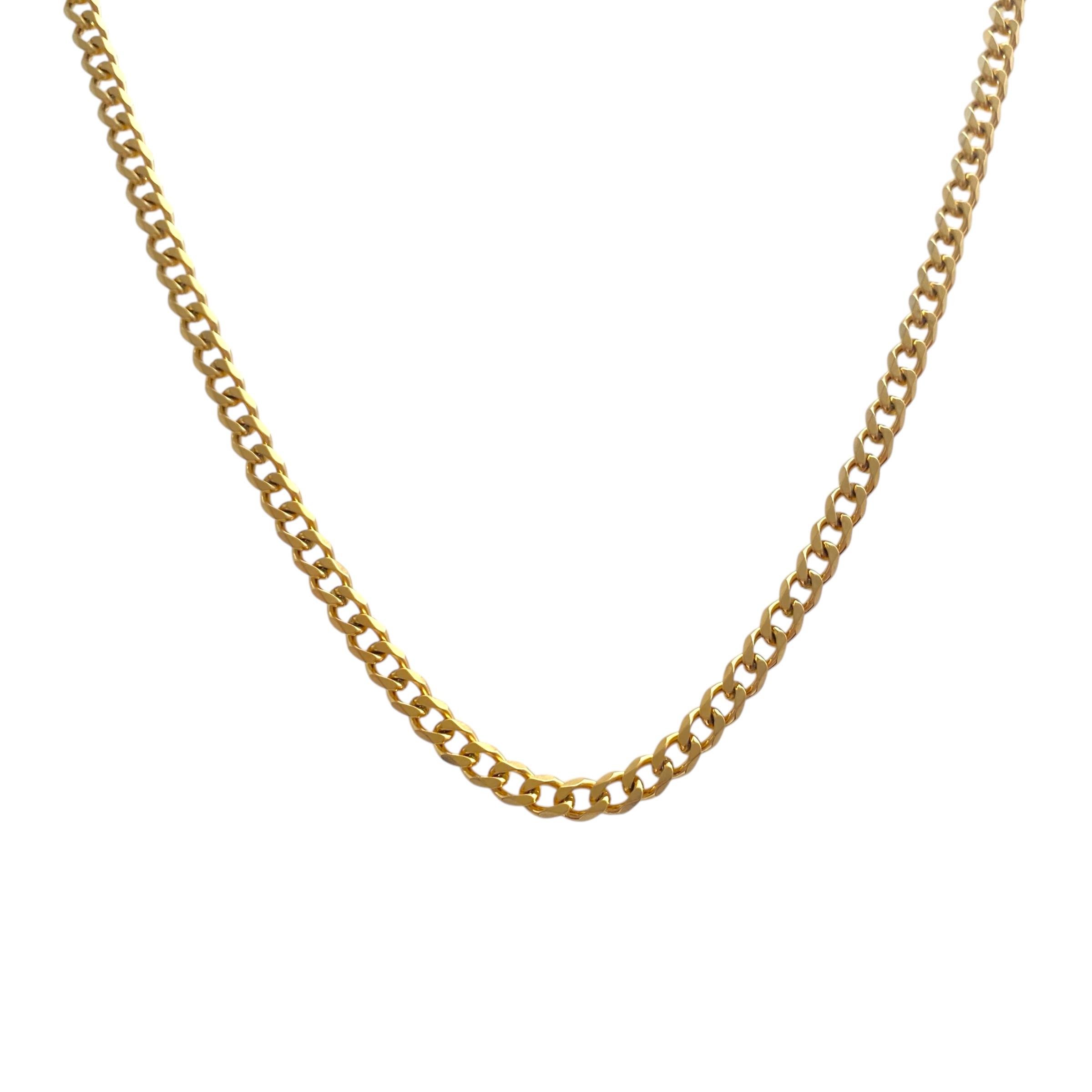 Çelik Curb Chain Kolye