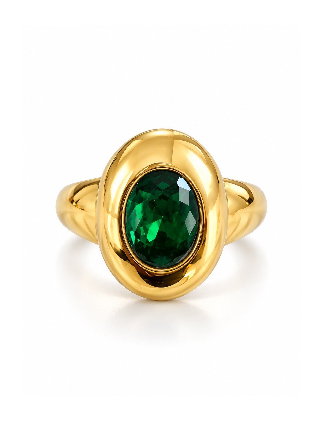 Çelik Emerald Spirit Yüzük