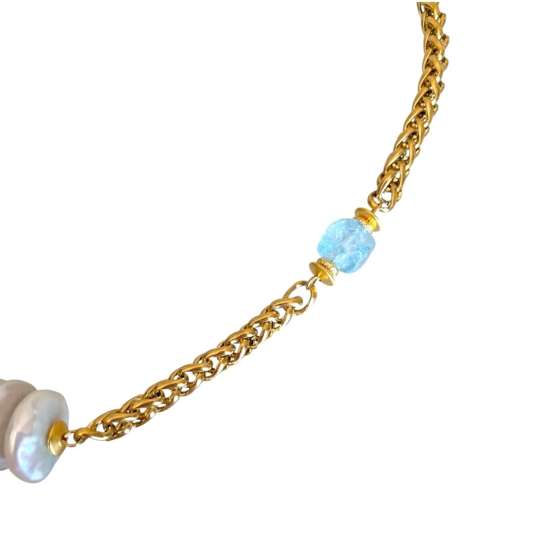 Çelik Mermaid Tears Kolye
