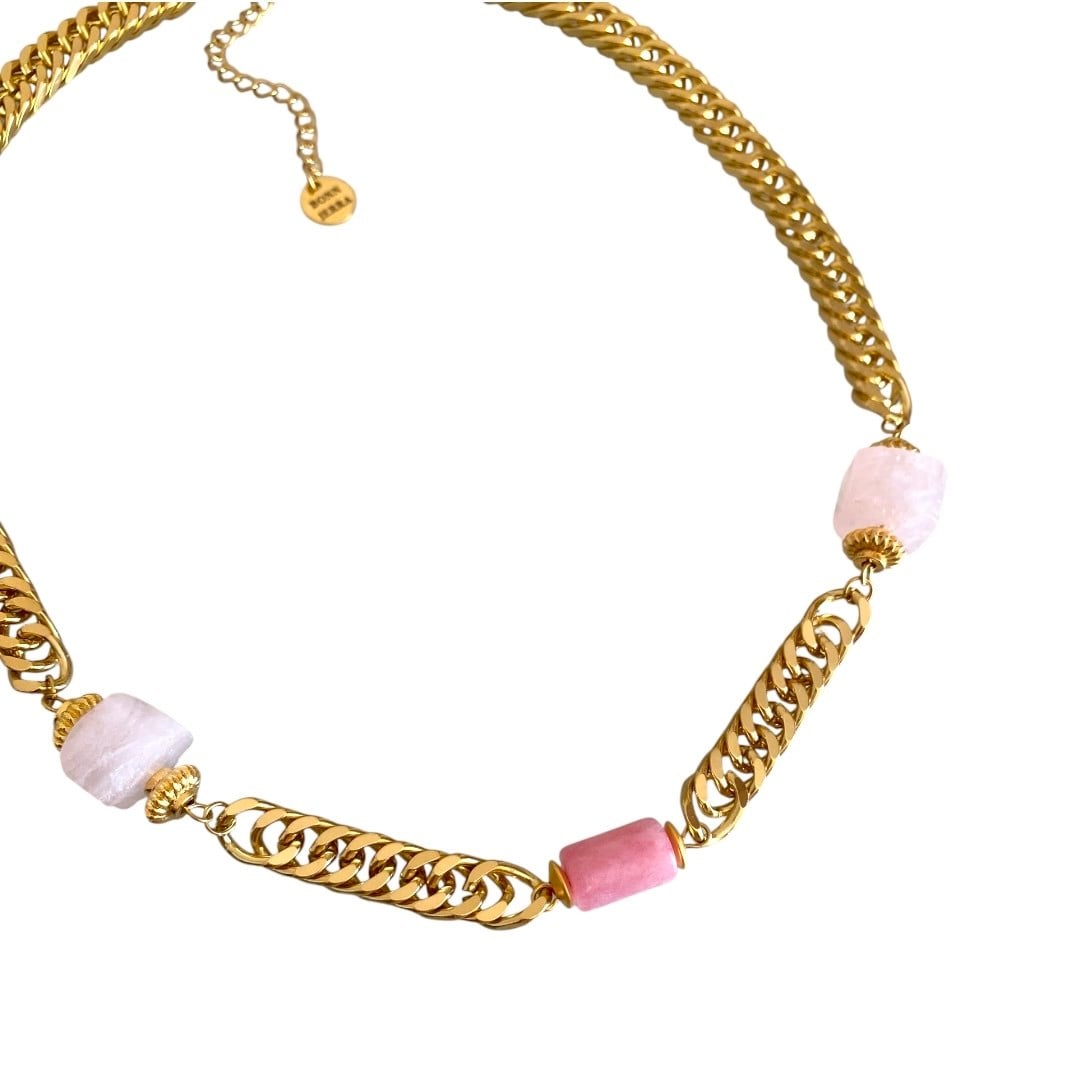 Çelik Pink Sand Kolye