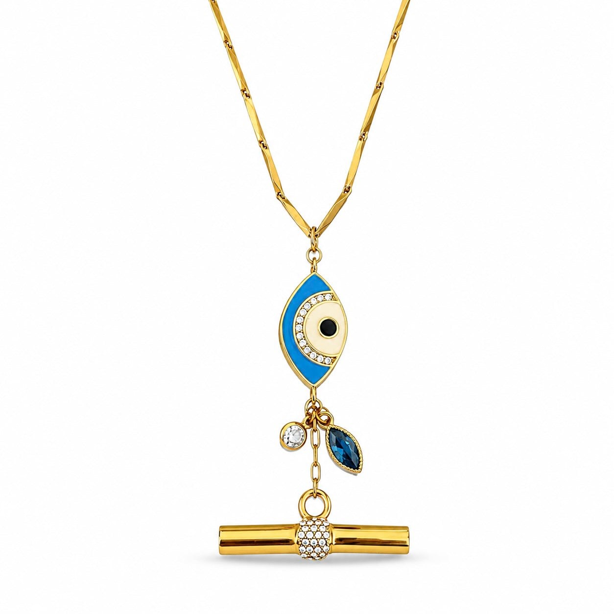 Çelik Talisman Kolye   I   Uzun Kolye
