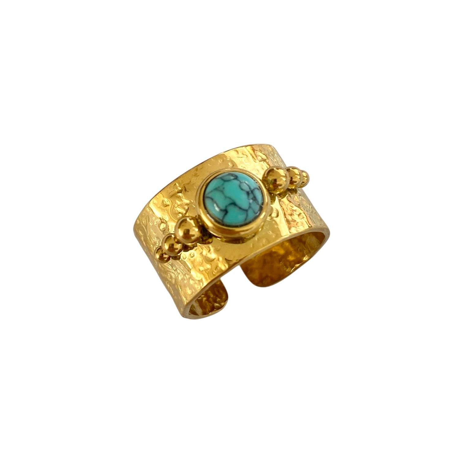 Çelik Turquoise Yüzük