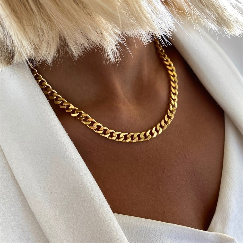 Cuban Curb Chain Kolye