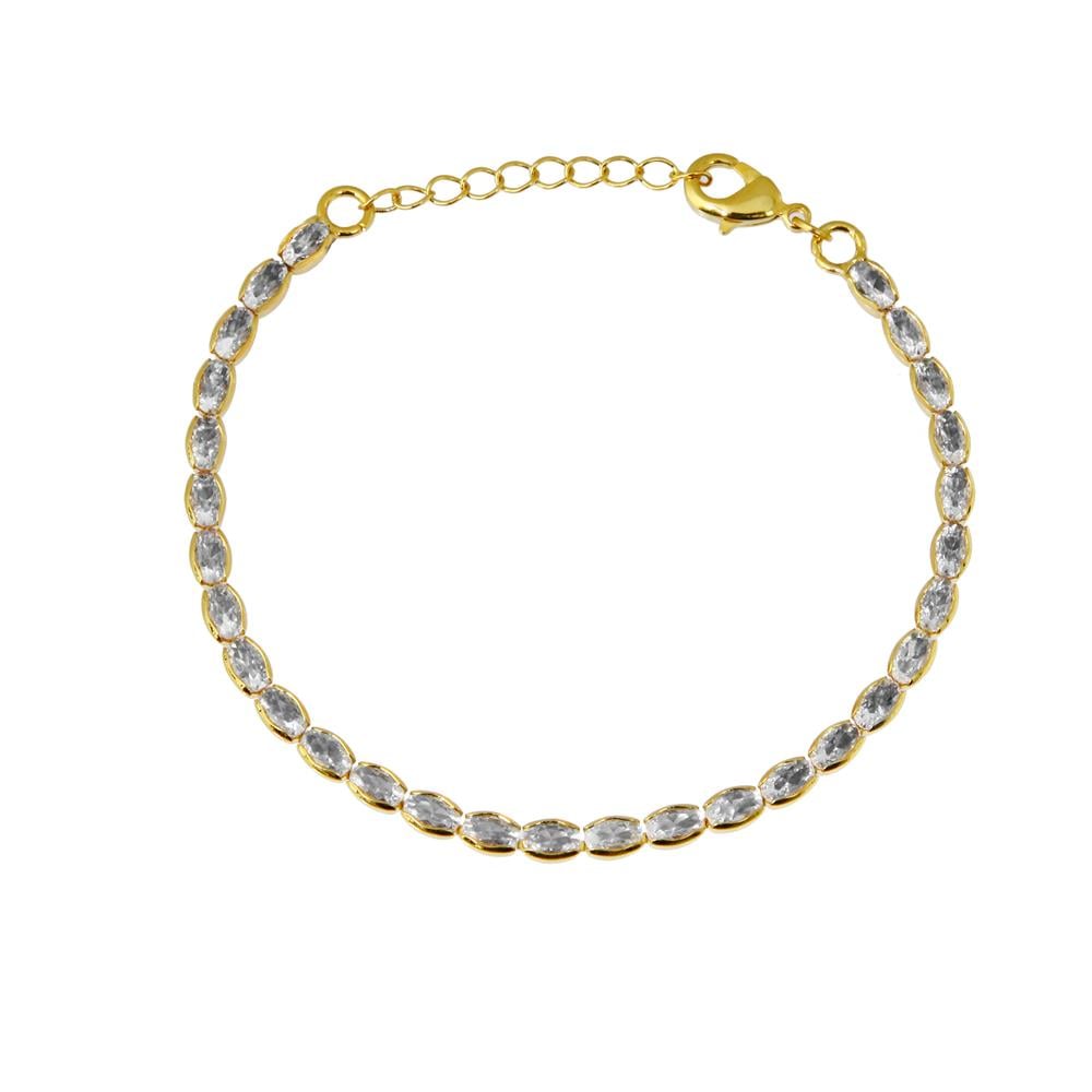 Drop Zircon Tennis Bracelet