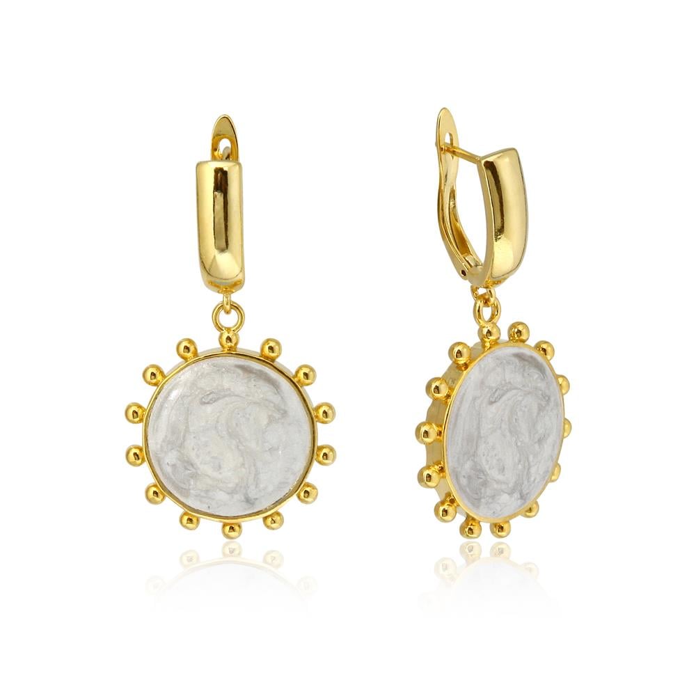 Enameled Hooper Earring