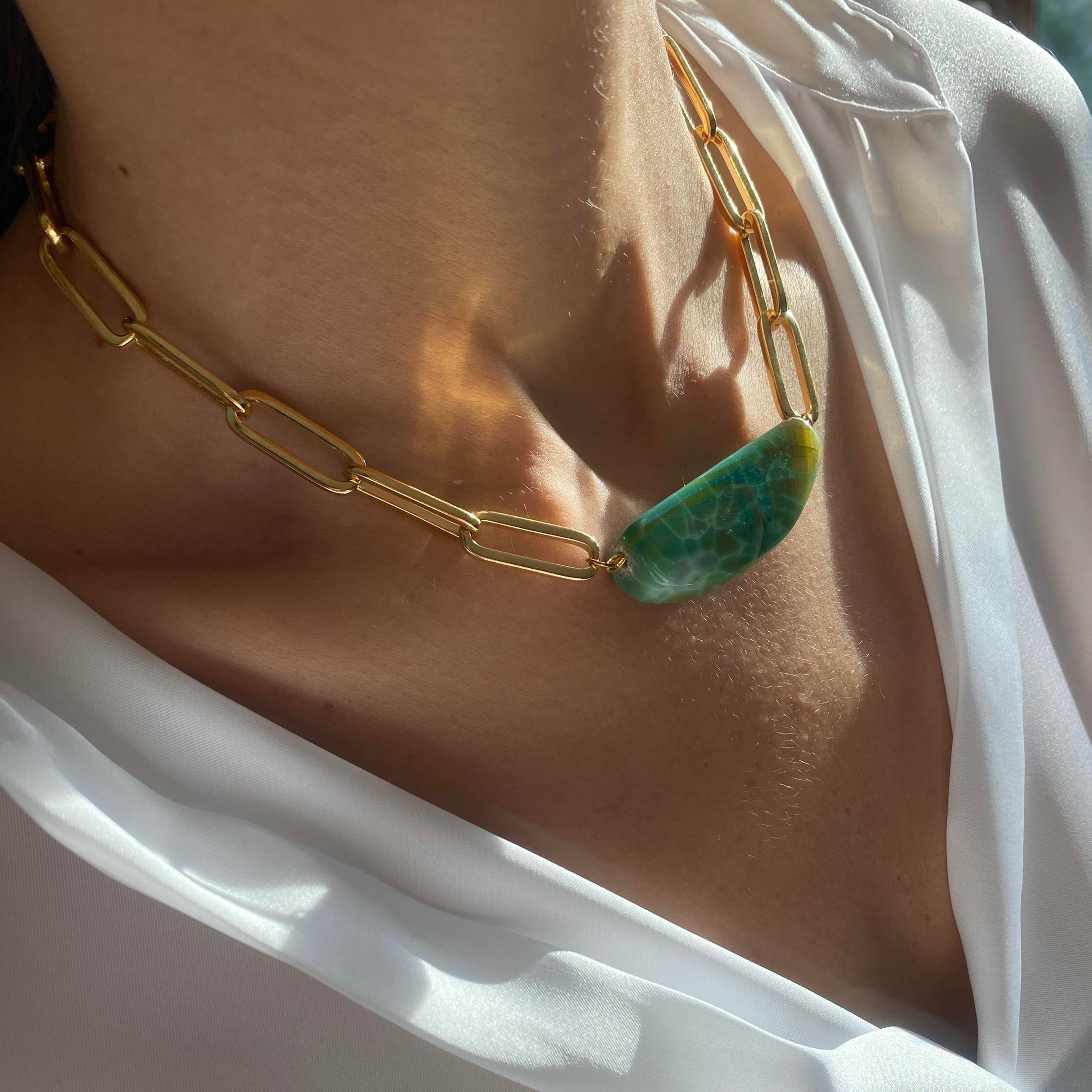 Green Agate Kolye