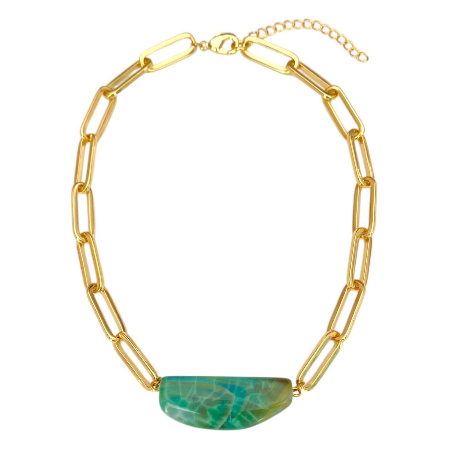 Green Agate Kolye