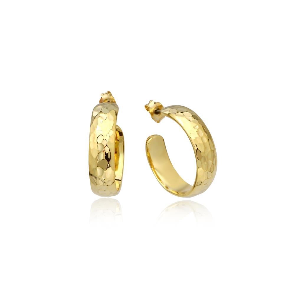 Junior Hammered Hoop Earring