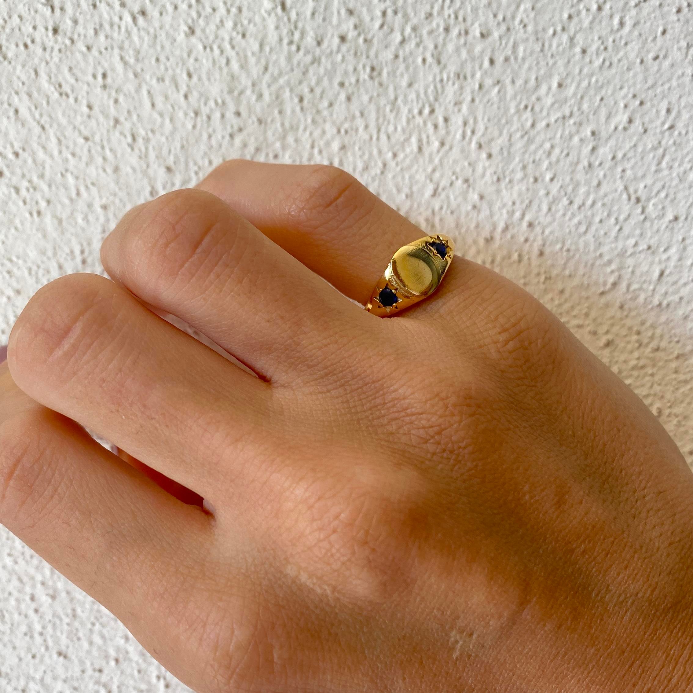 S.Steel Midnight Ring