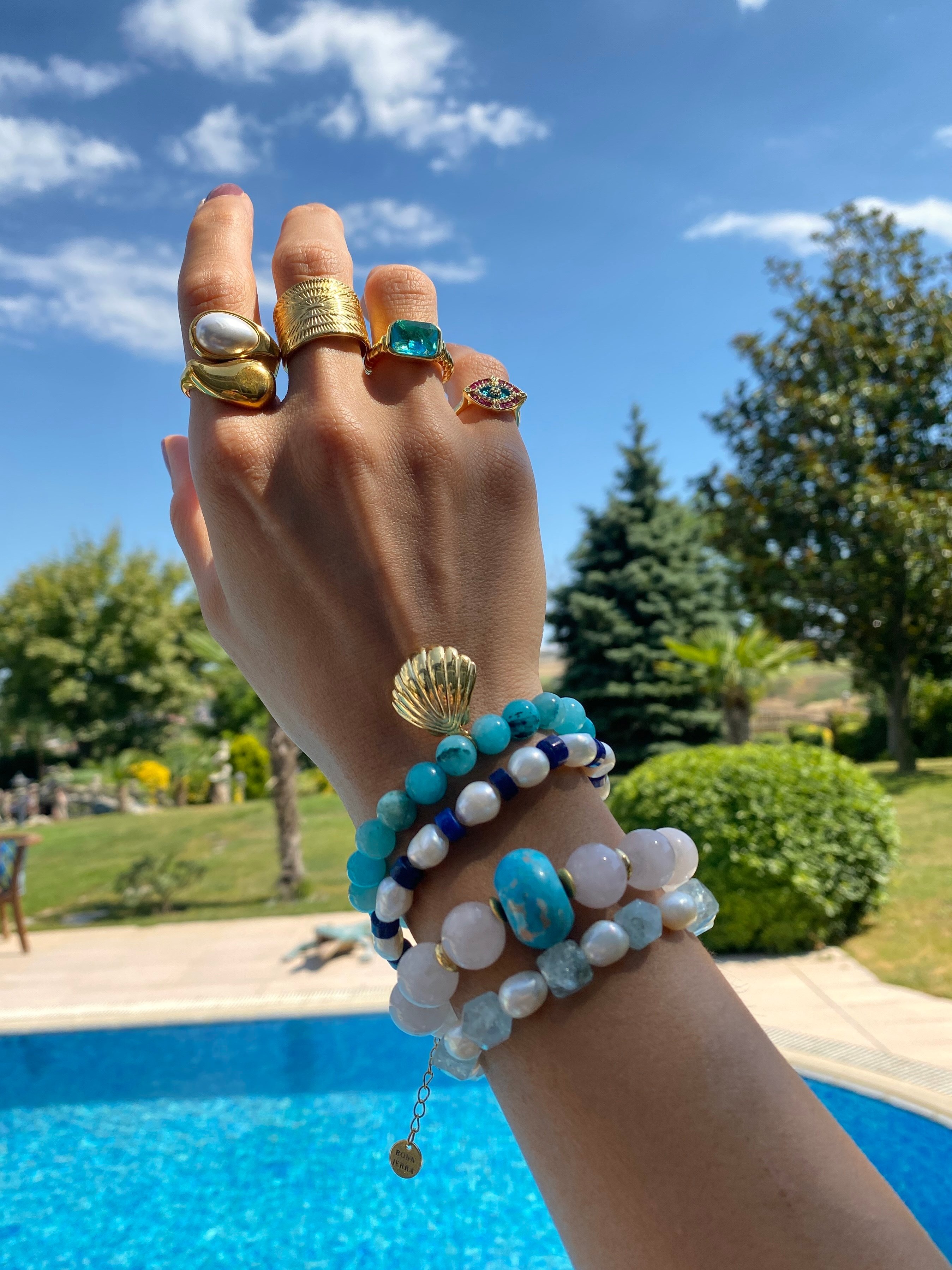 Pearly Azure Bileklik