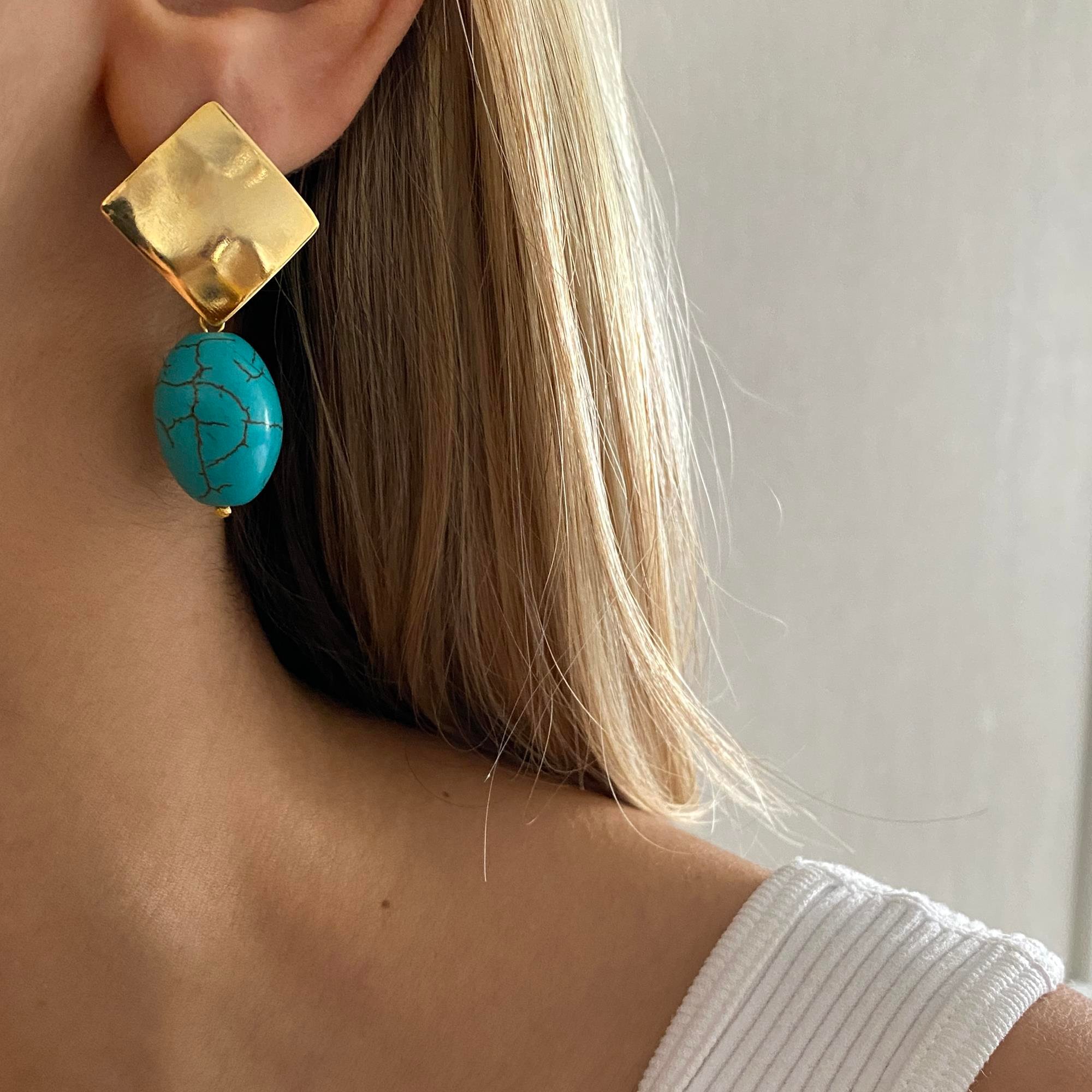 Turquoise Küpe