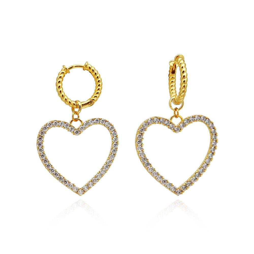 Zircon Heart Earring