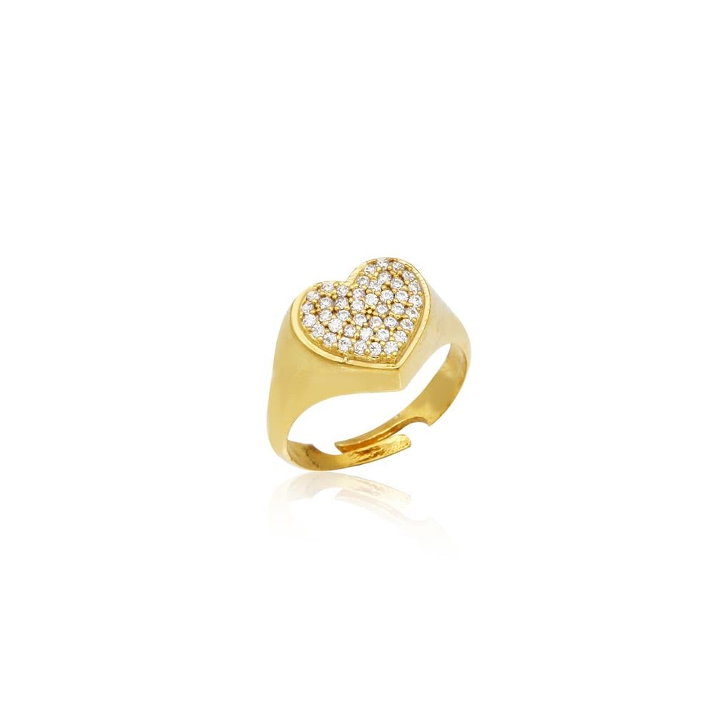 Zircon Heart Ring
