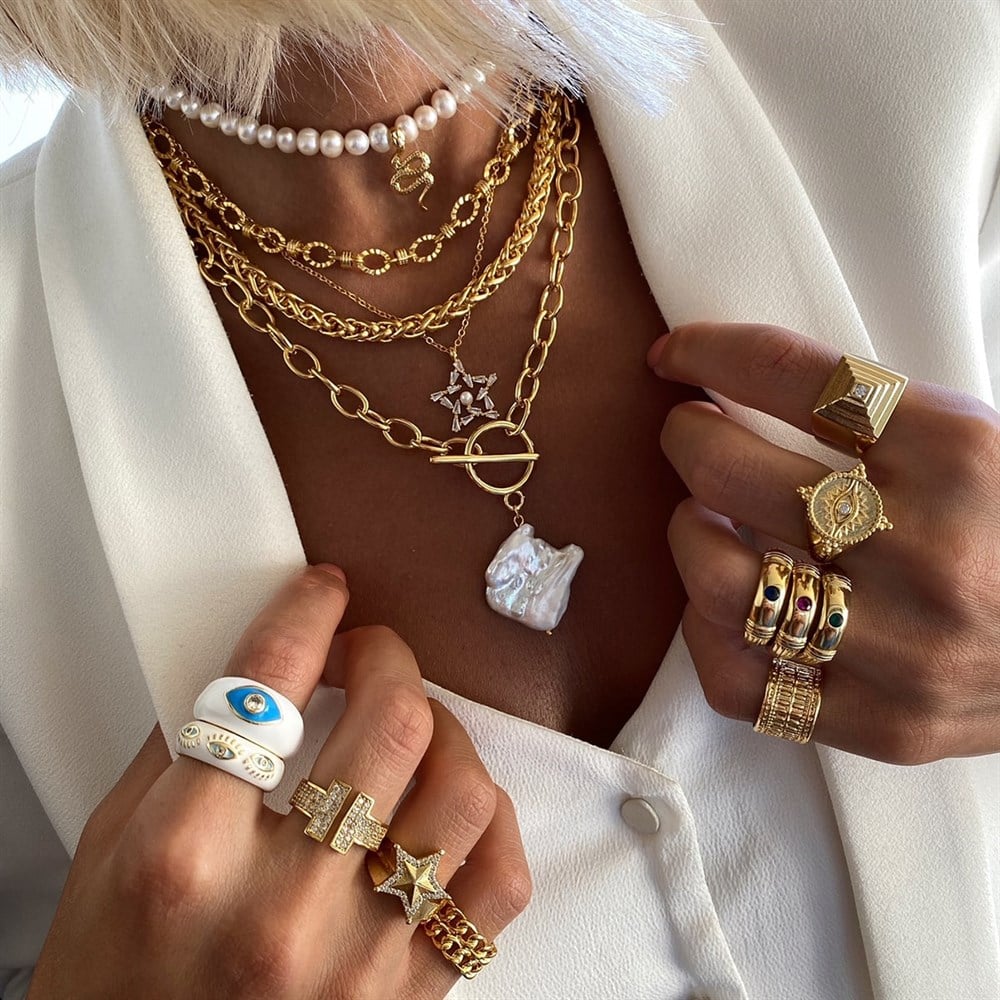 Zirkon Ophelia Yüzük(Taş rengi Lacivert)