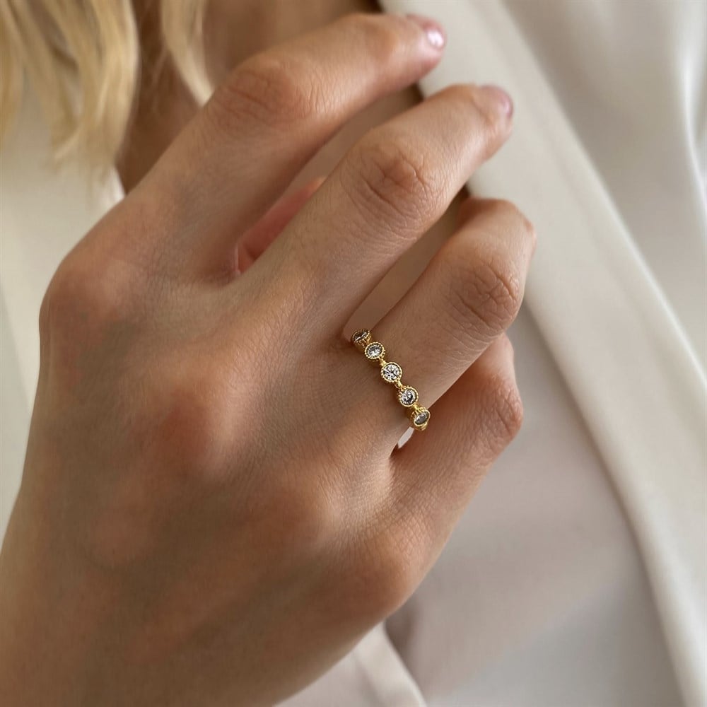 Zirkon Taşlı Yüzük