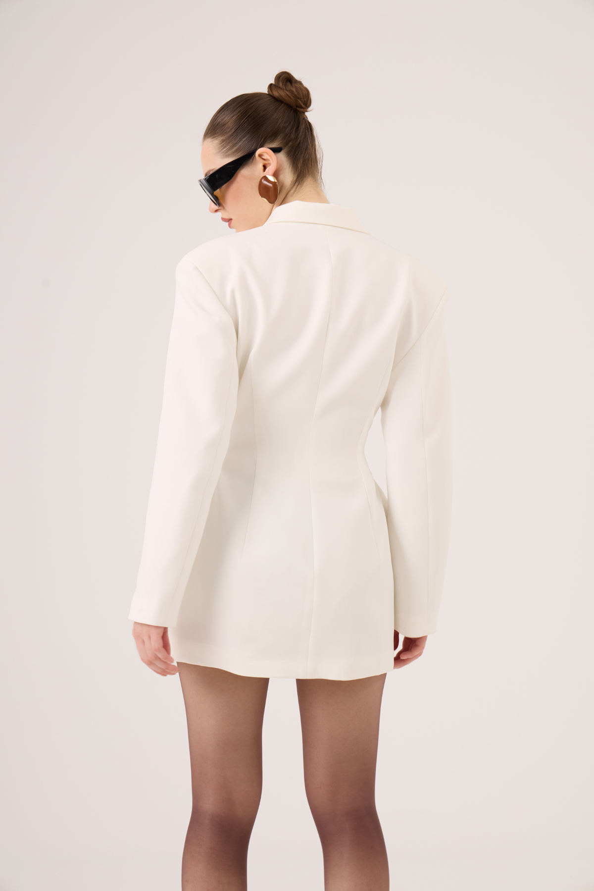 Galina Blazer Ceket Ekru