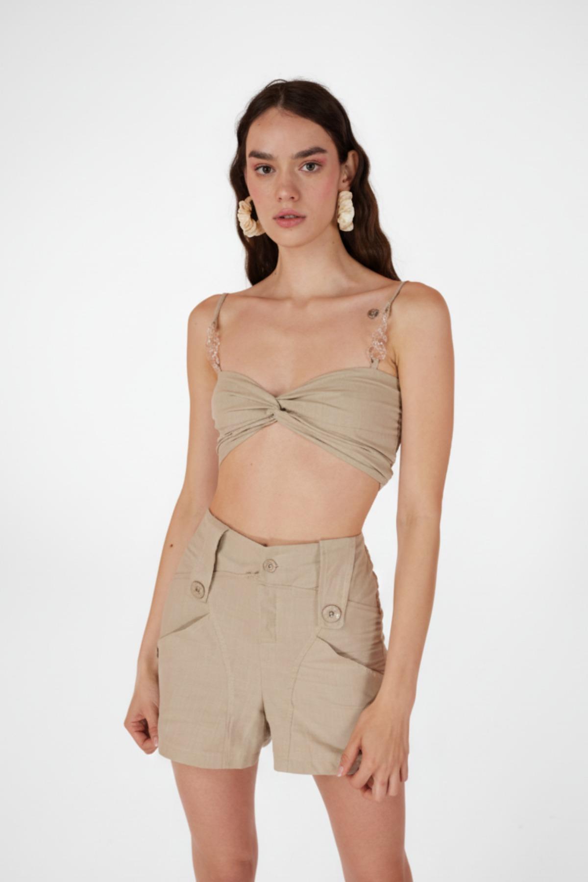 Rise Zincirli Bluz Bej