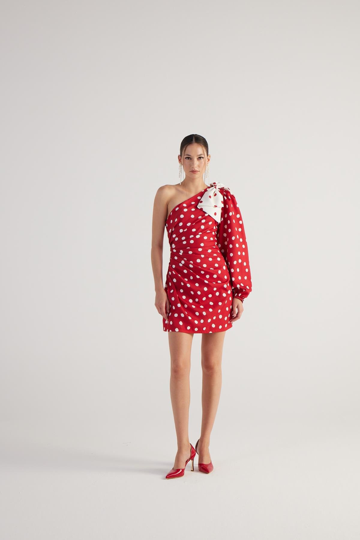 Polka Dress Red
