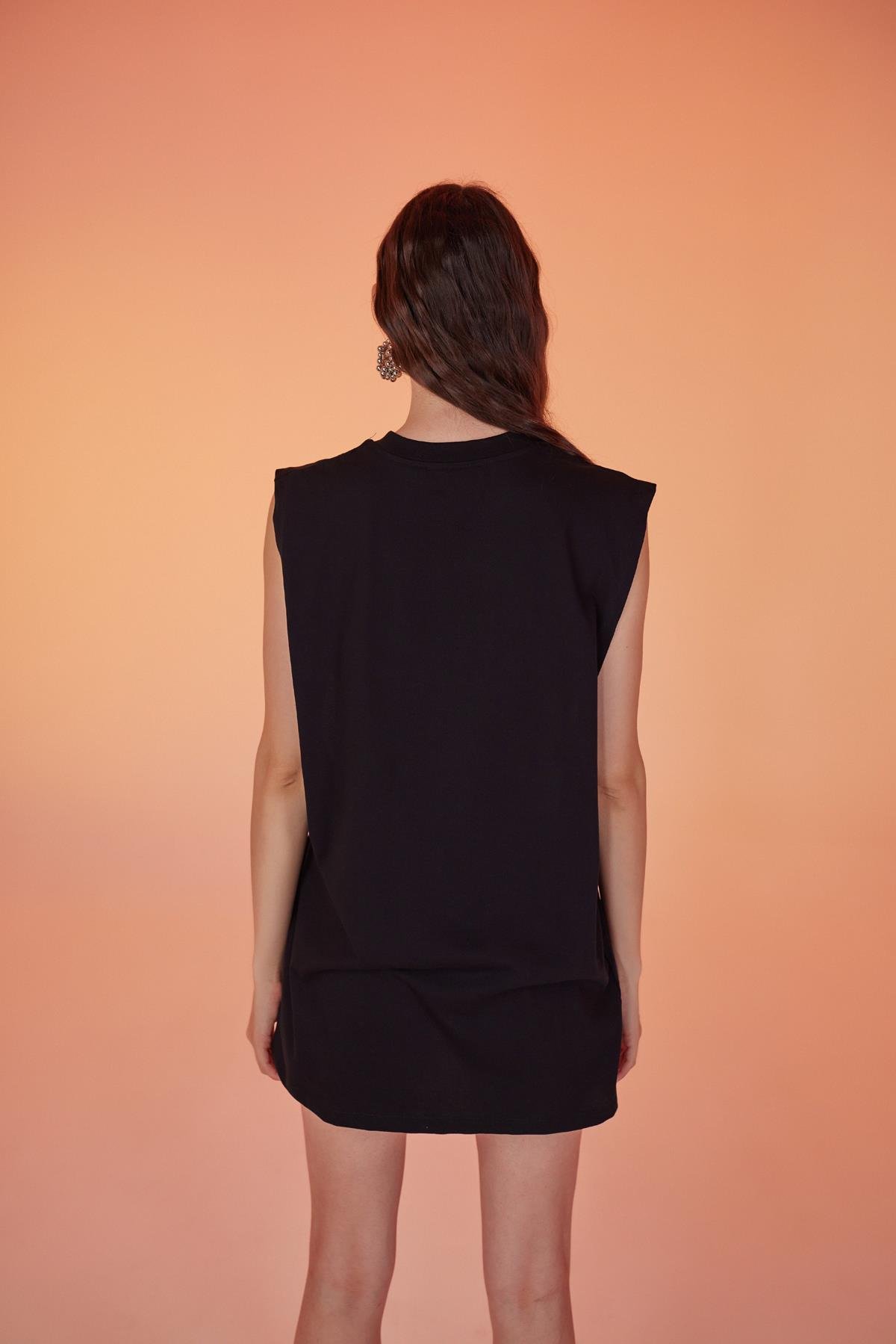 Army Oversize Tshirt Siyah