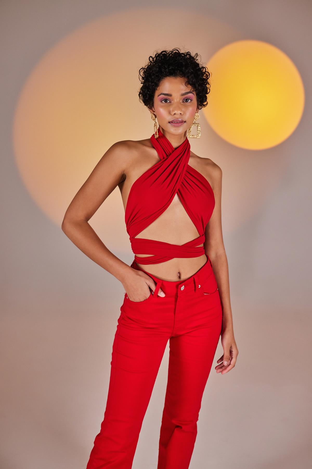 Wrap Top Red