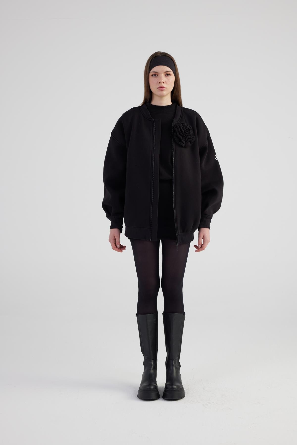 Alexa Bomber Ceket Siyah