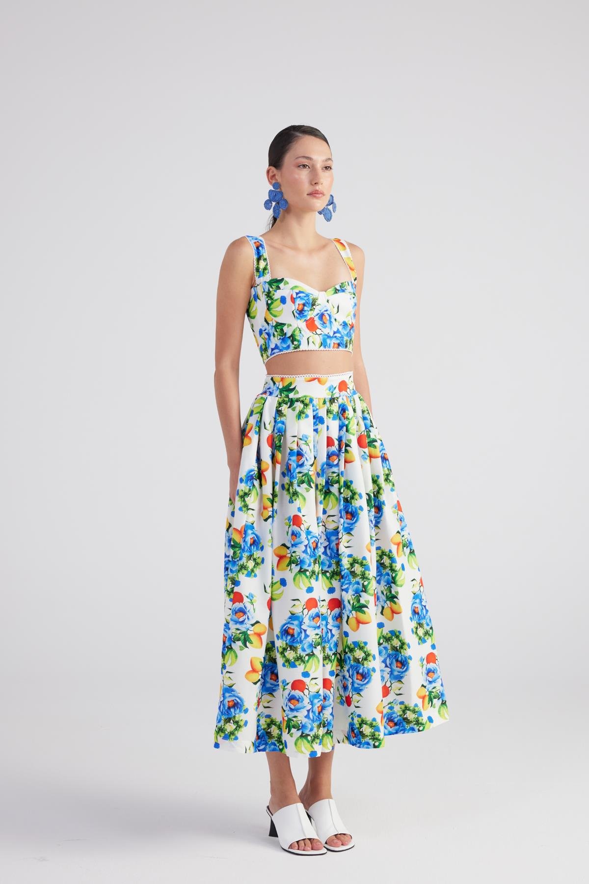 Ravello Uzun Etek Mavi