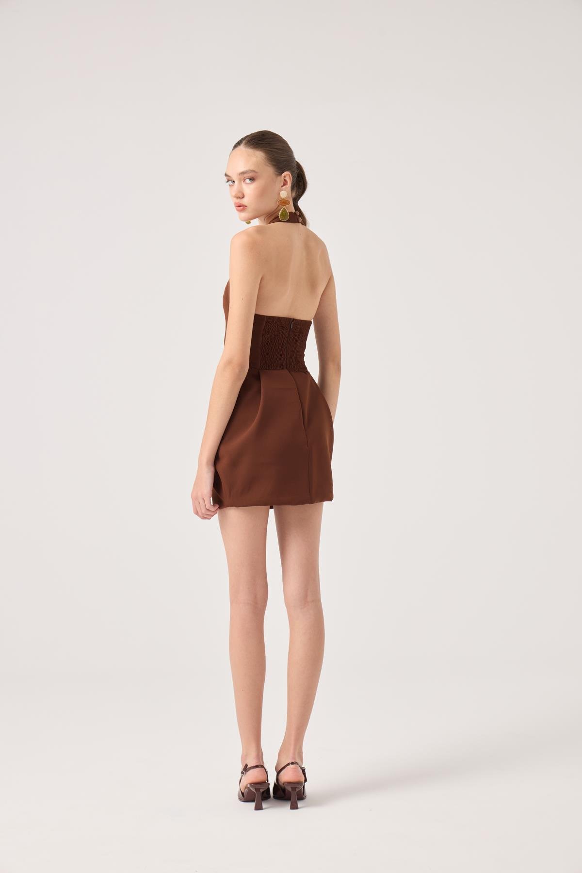 Yerry Dress Brown