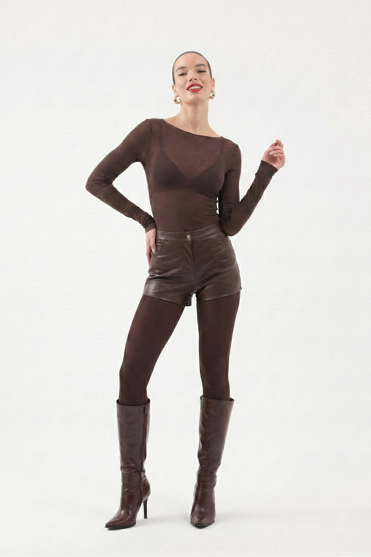 Nikki Kaşmir Bluz Kahve