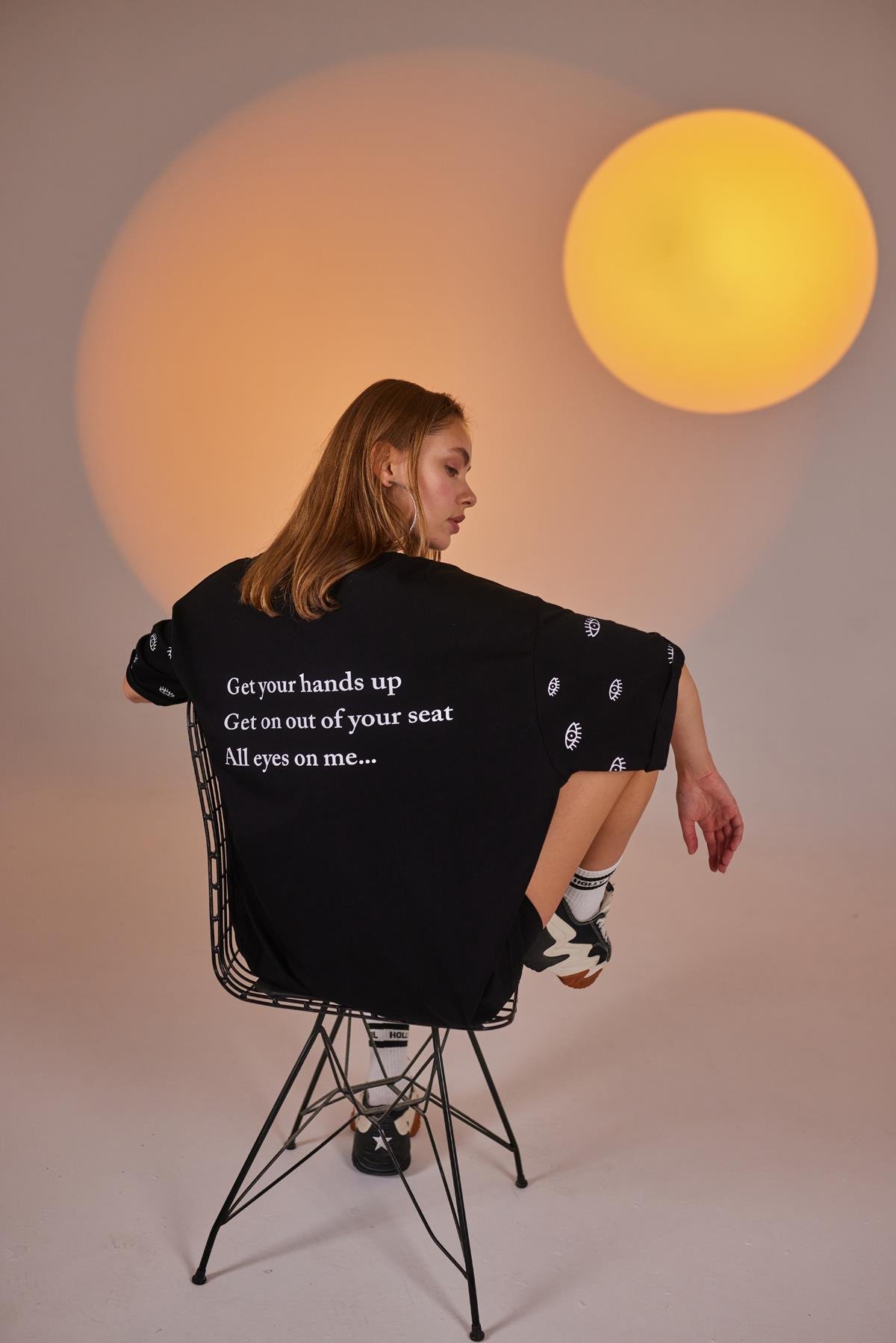 Eye Tshirt Biker Takım Siyah