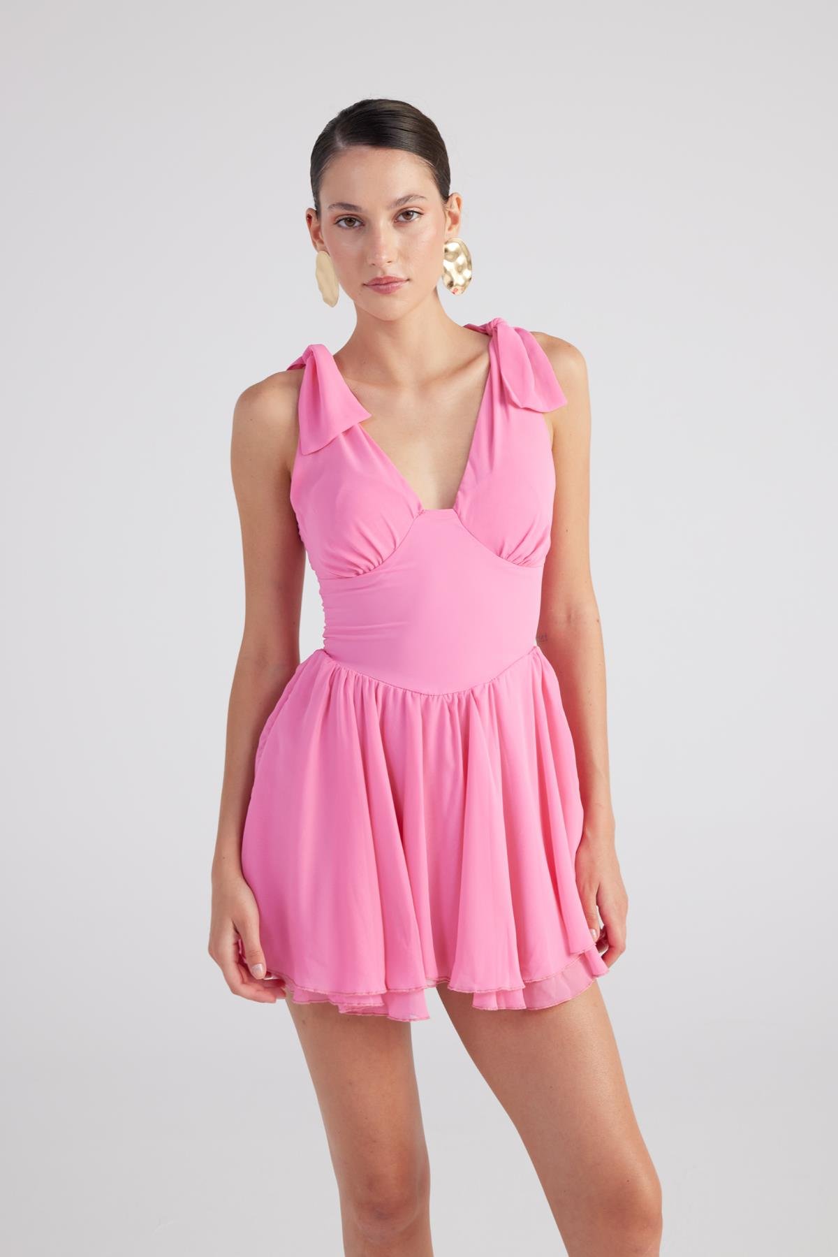 Fiona Elbise Pembe