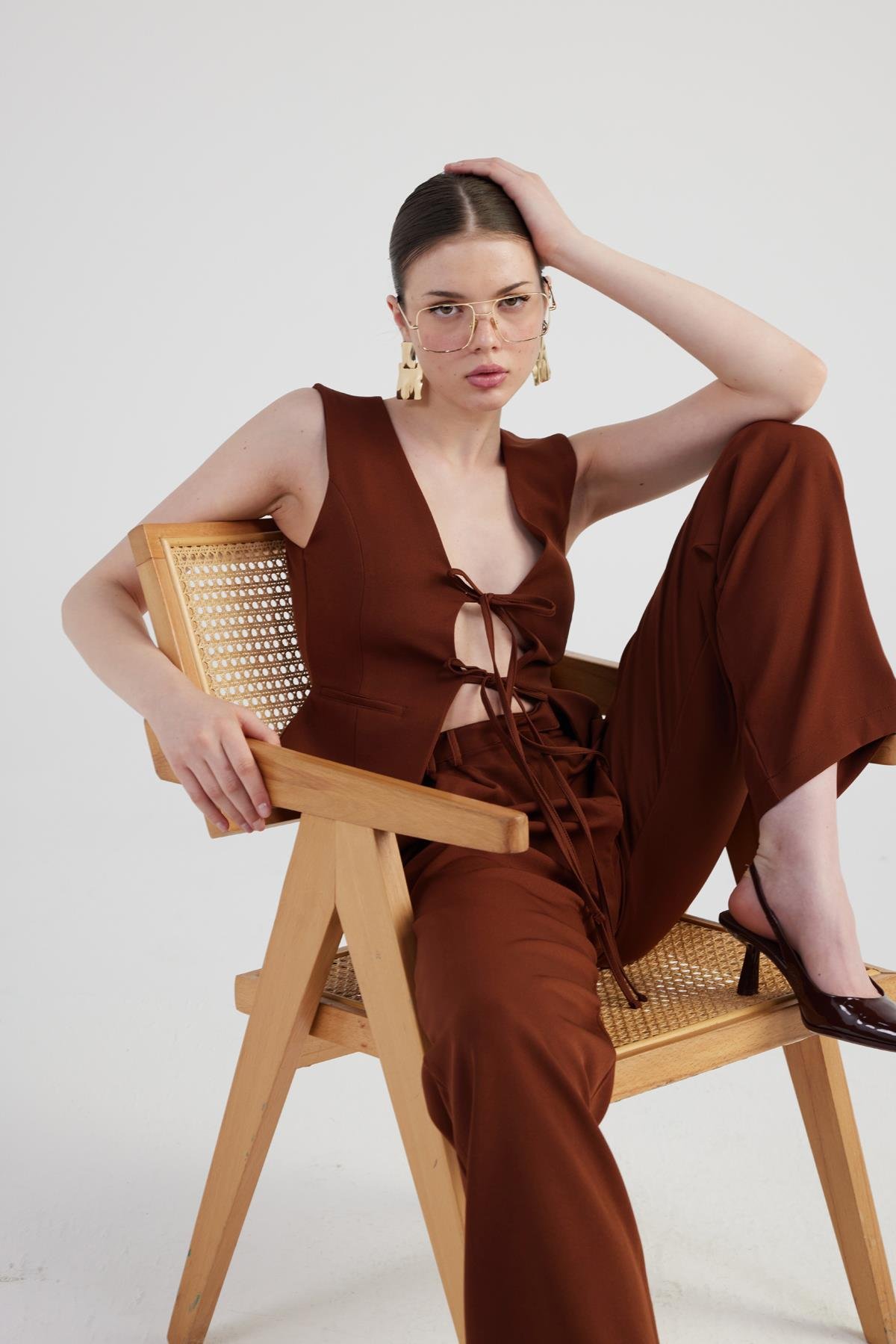 Giselle Pantolon Kahve