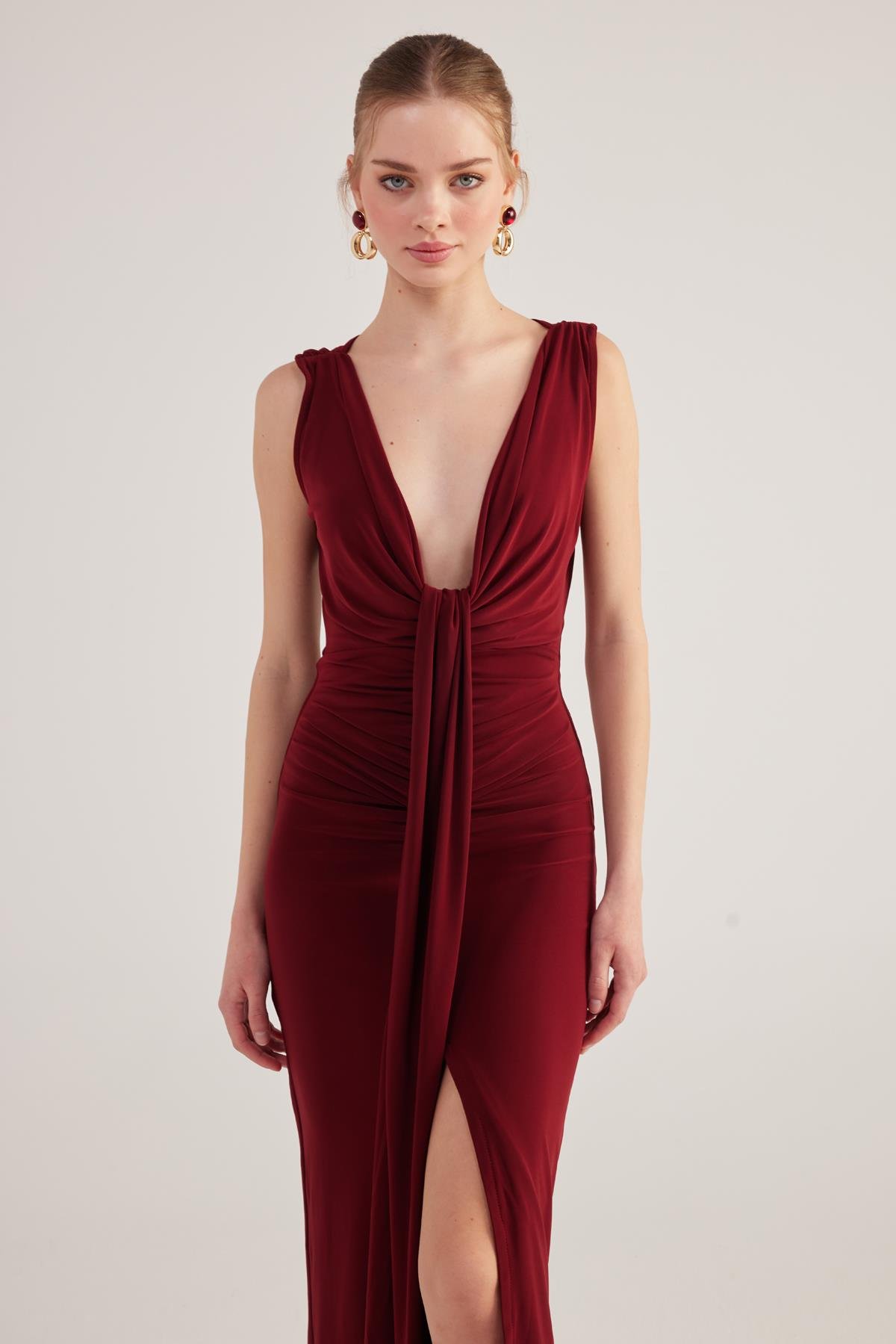 Kate Dress Claret Red