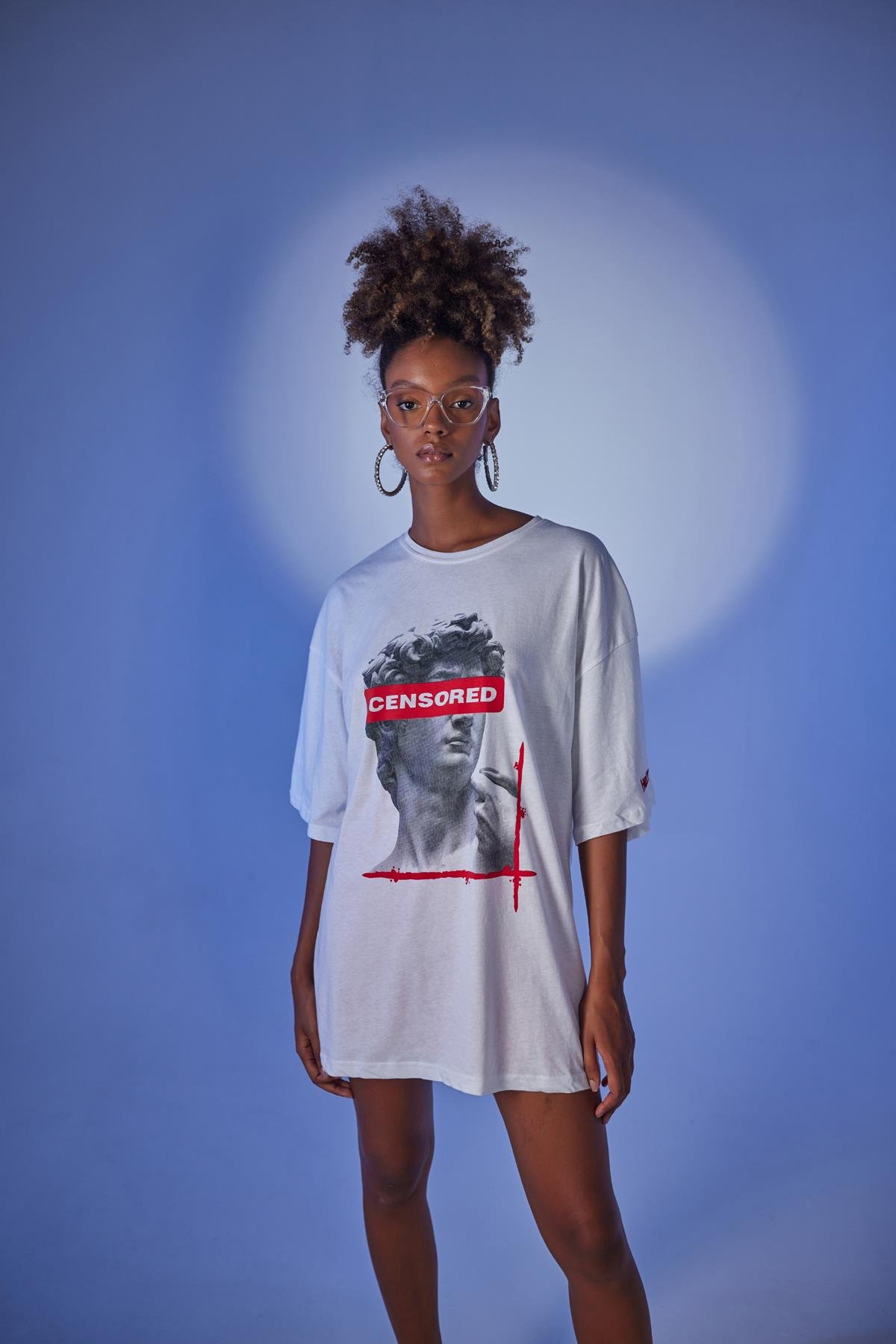 Censored T-Shirt Beyaz