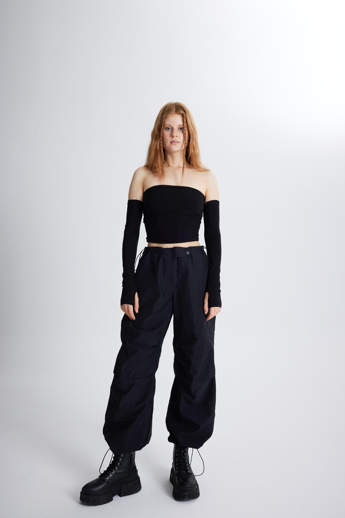 Parachute Pantolon Siyah