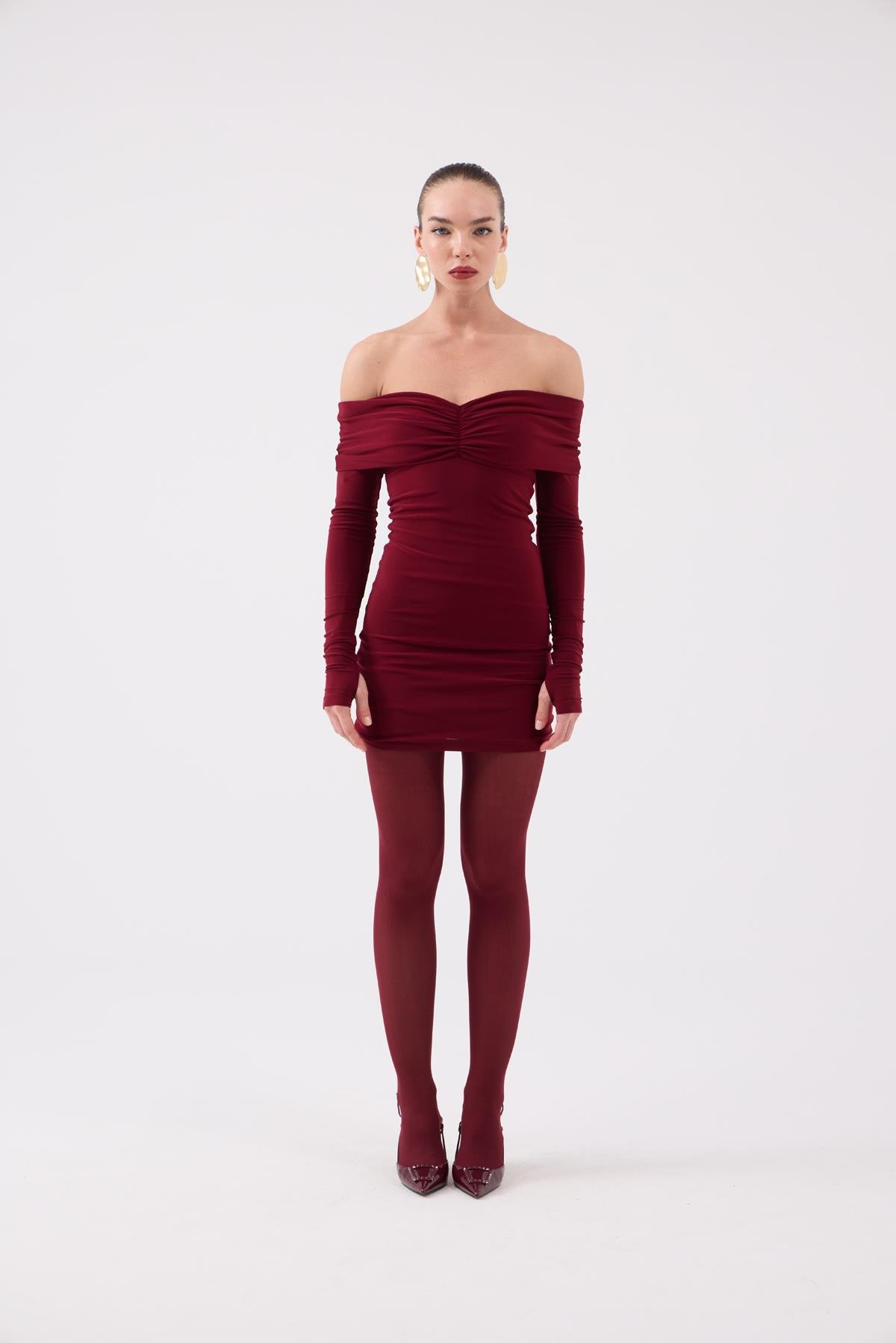 Dreamer Elbise Bordo