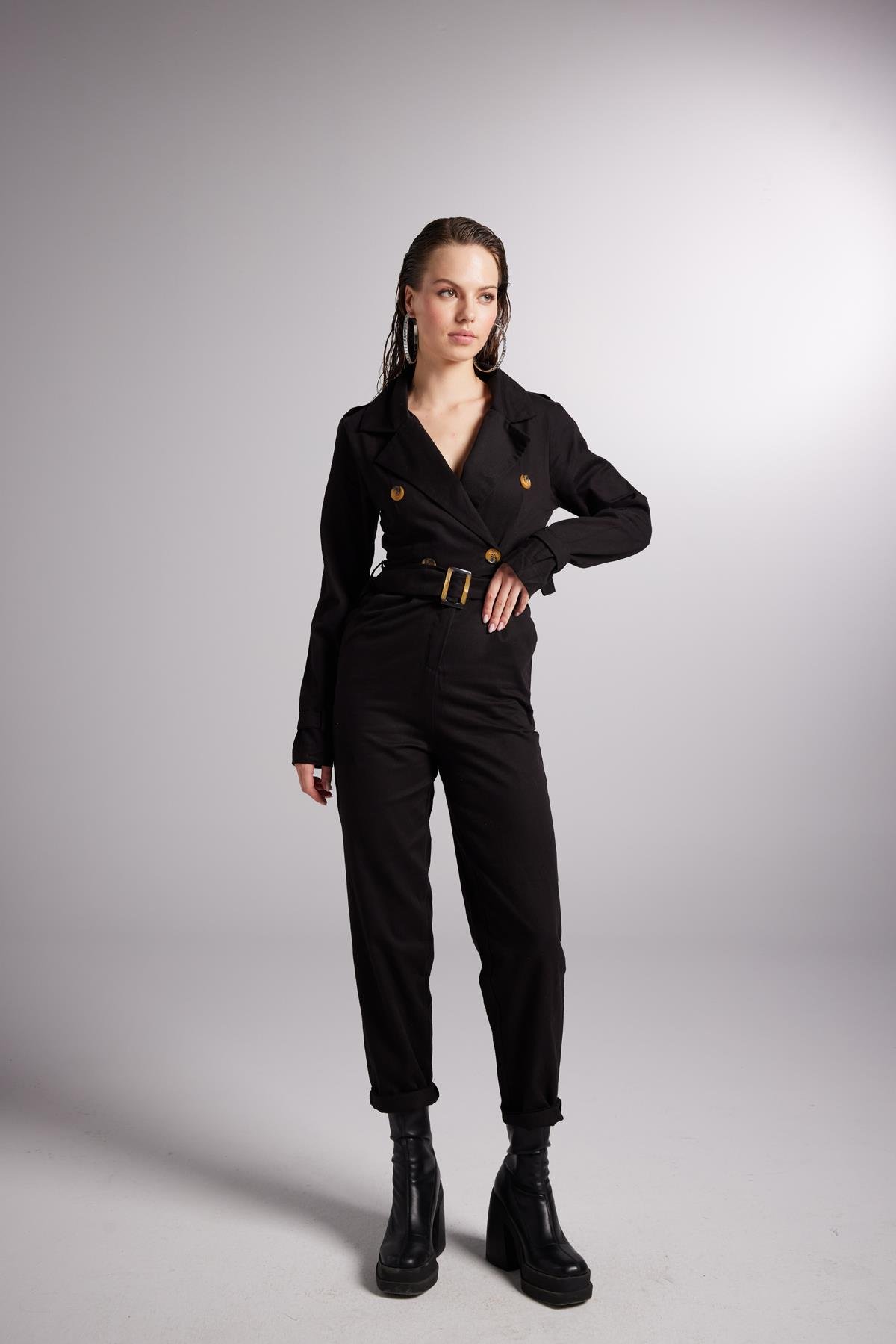 Solano Overalls Black
