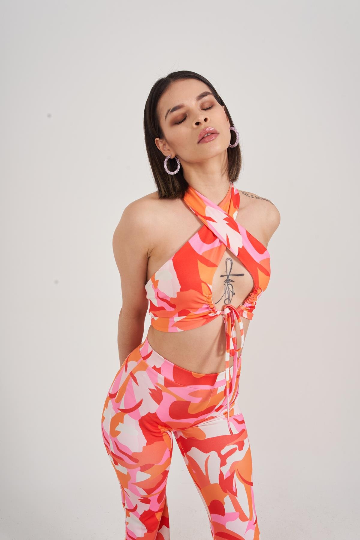 Puffy Blouse Orange