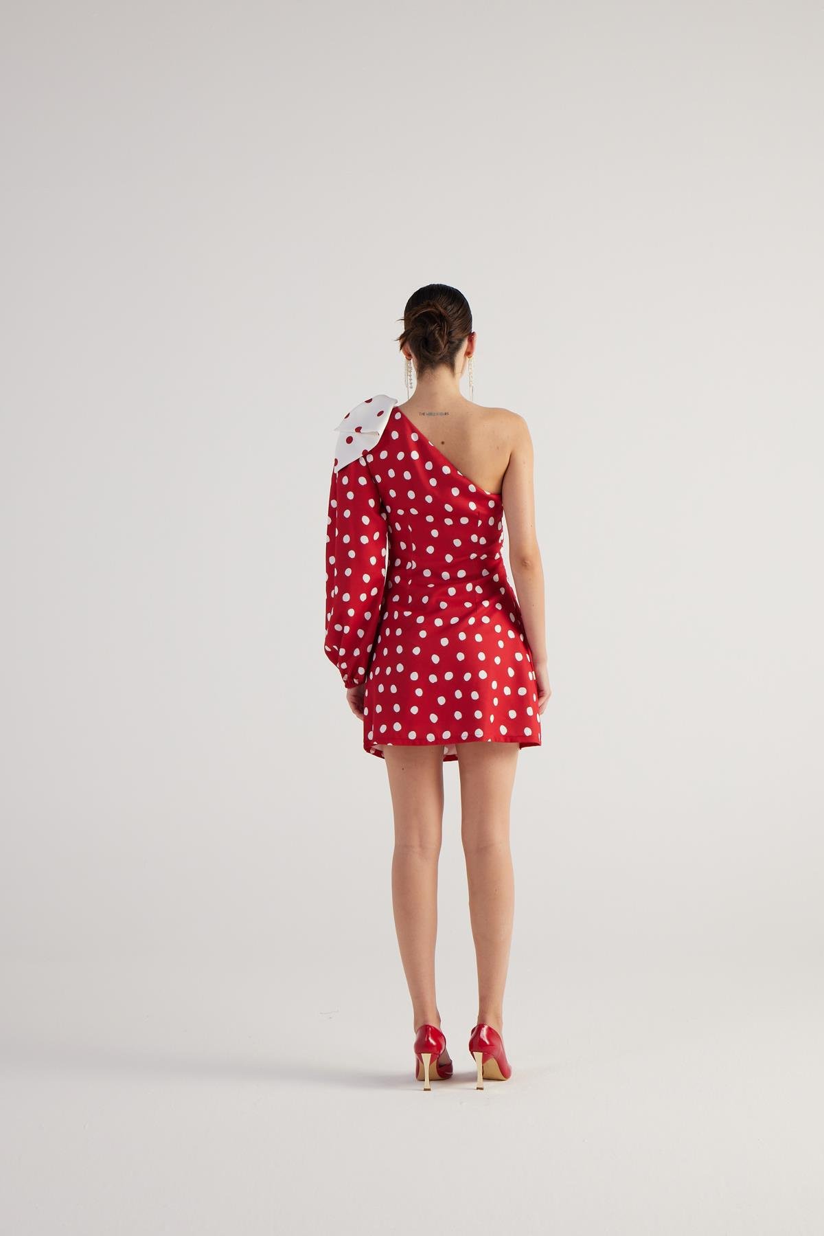 Polka Dress Red