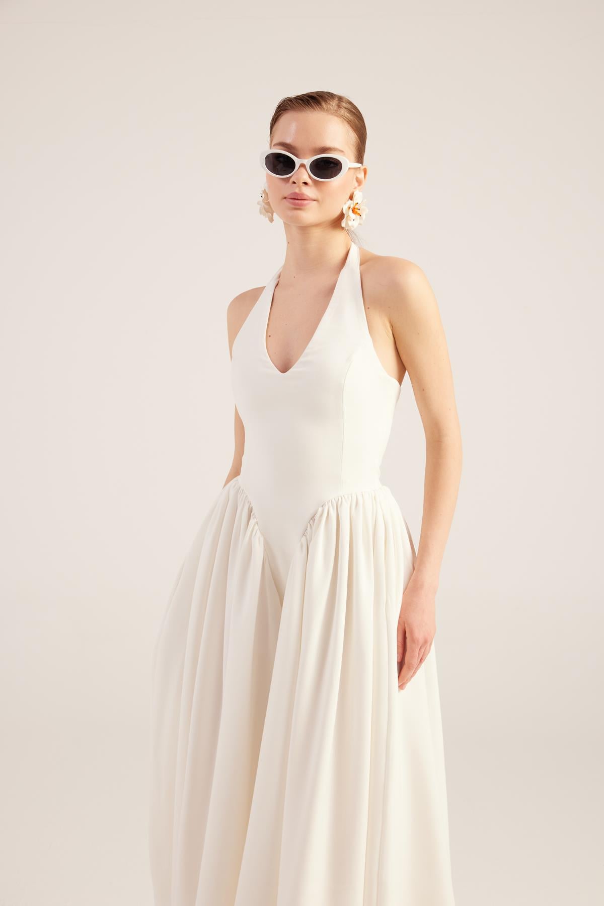 Ophelia Elbise Beyaz