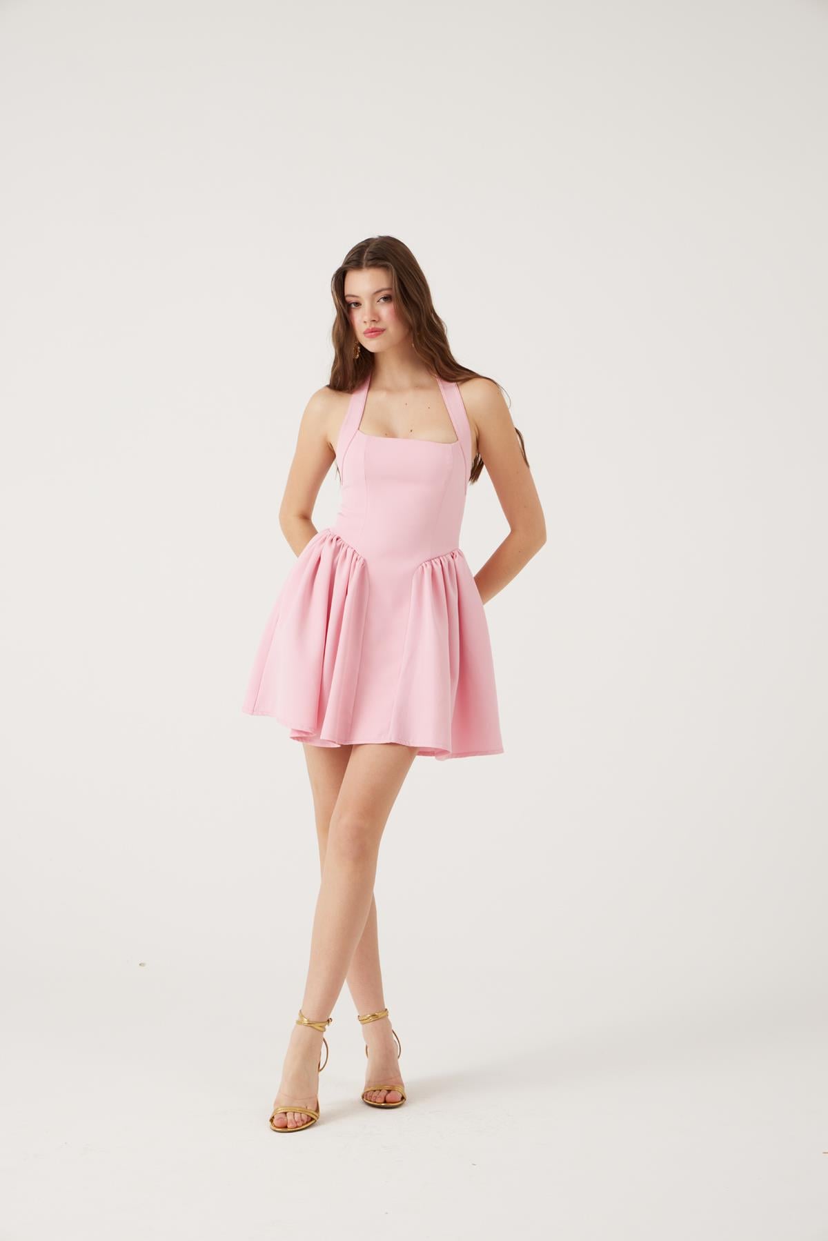 Felici Elbise Pembe