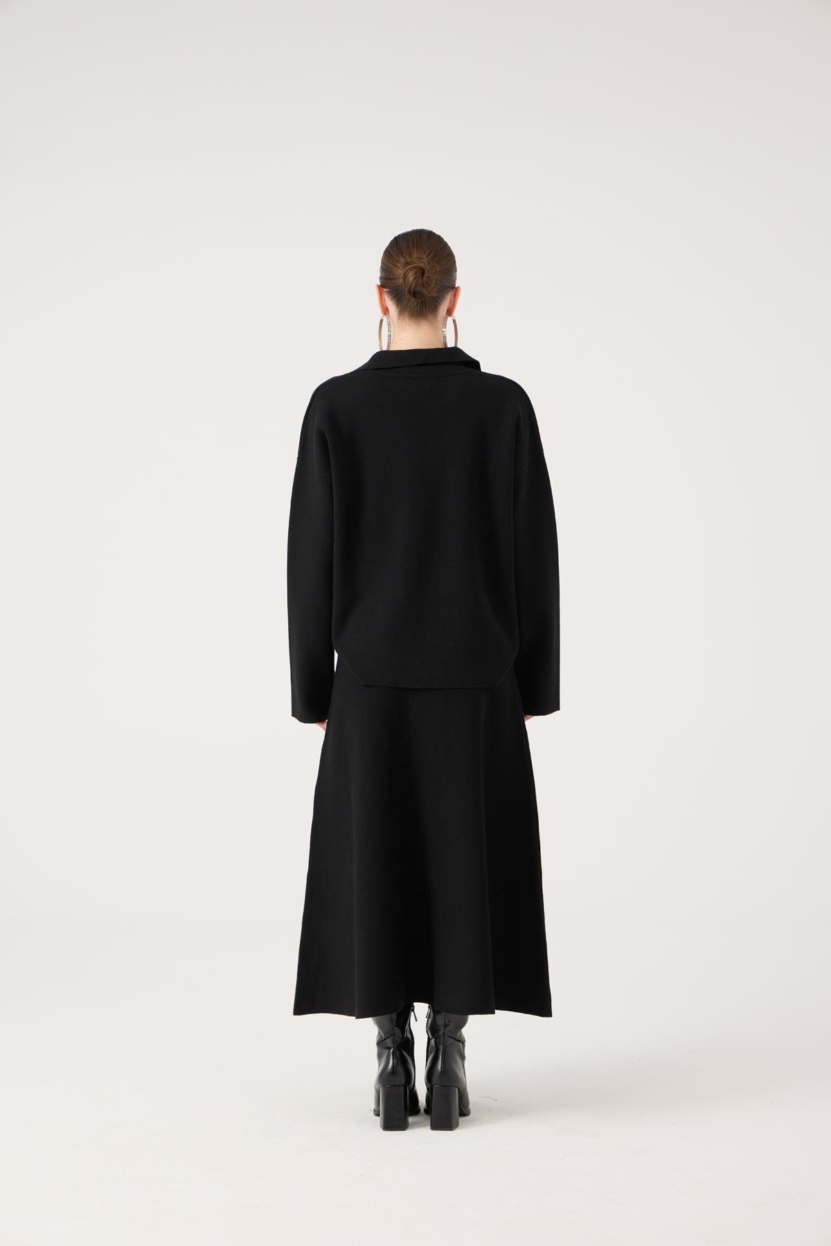 Zoi Triko Kazak Siyah