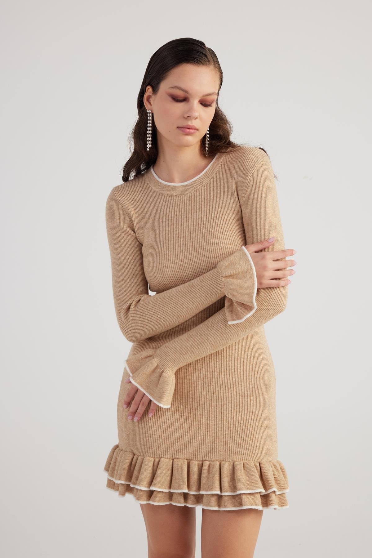 Rebeca Knitwear Dress Beige